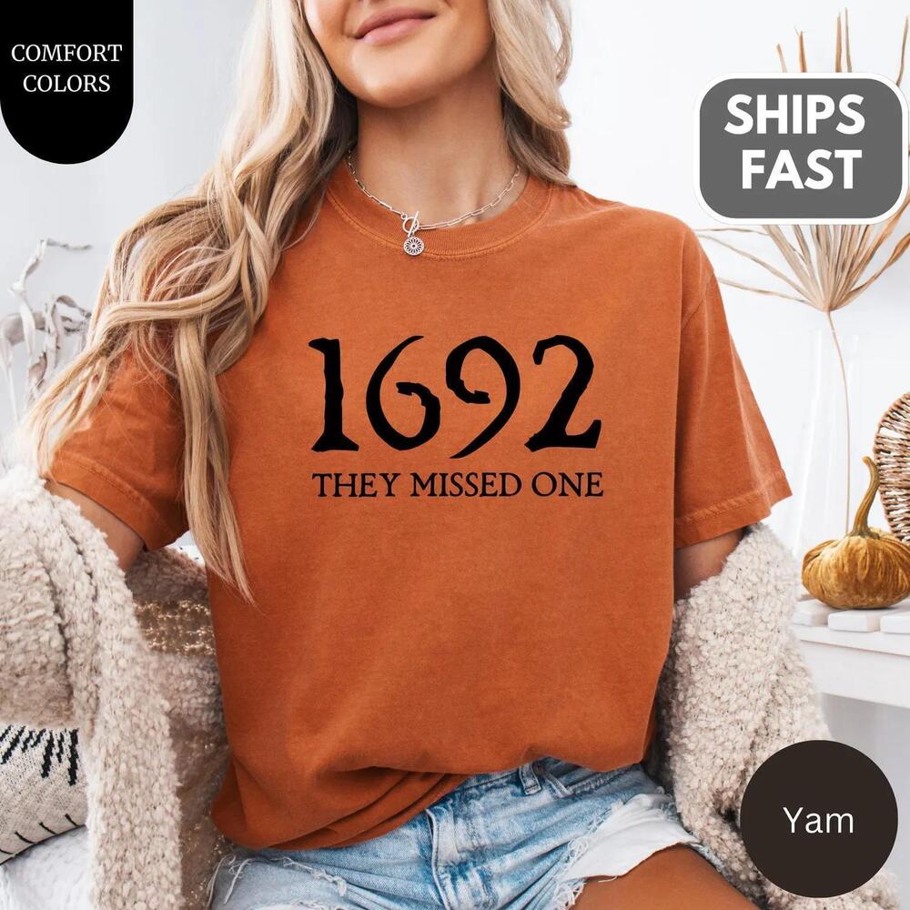 Halloween Tshirts 1692 They Missed One Salem Massachusetts Witch Trials